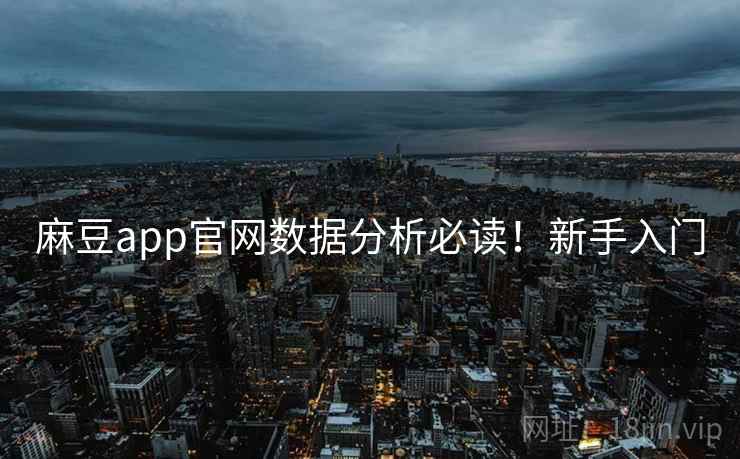 麻豆app官网数据分析必读！新手入门