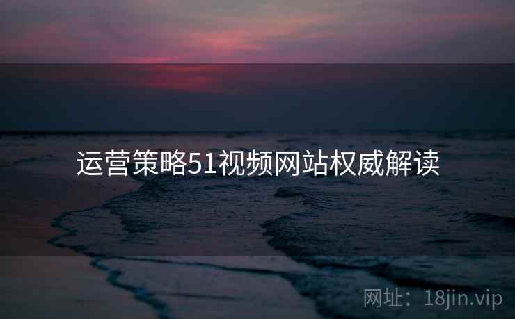 运营策略51视频网站权威解读